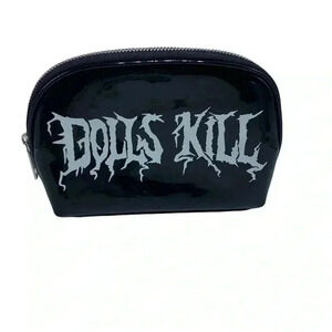 Dolls Kill black pouch cosmetic case bag